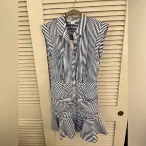 Veronica Beard BELL BOTTOM
RUCHED SHIRT DRESS